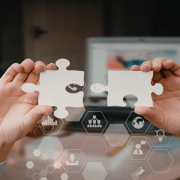 Puzzle symbolizujące kredyty konsolidacyjne